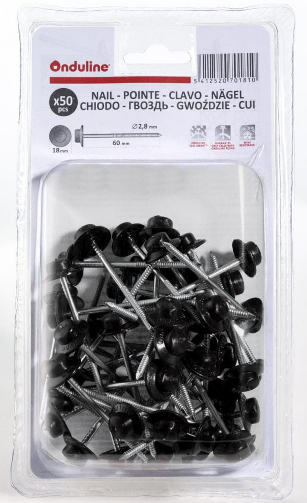 Onduvilla nagels zwart 1