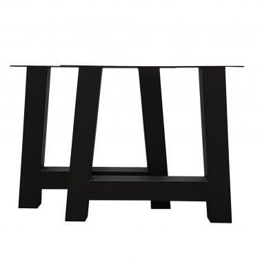 Eettafelpoot A zwart – hoogte 72 cm – breedte 76 cm