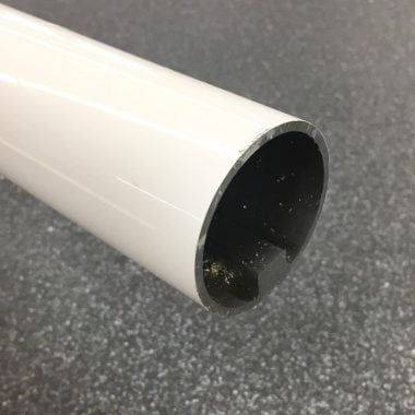 Trapleuning rond aluminium Wit Ø45 mm