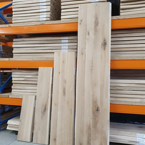 Massief eiken plank/werkblad 40 mm