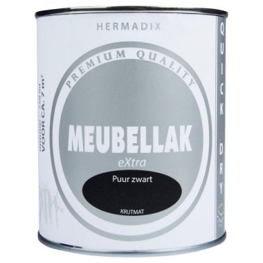 Hermadix meubellak extra puur zwart 750 ml