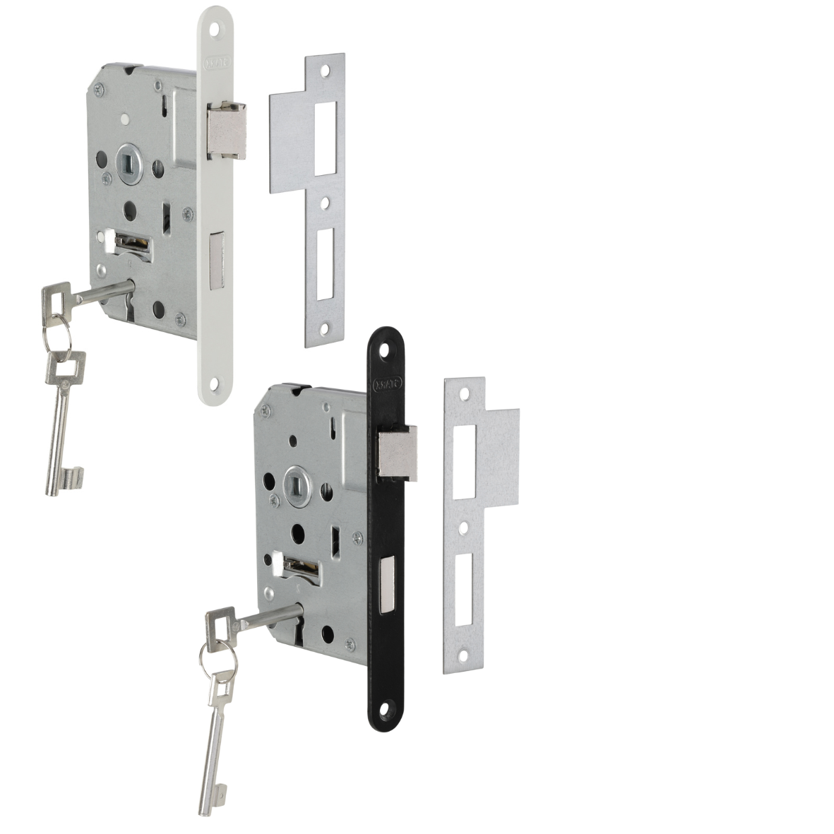 Kamerdeur insteekslot Zwart en Wit