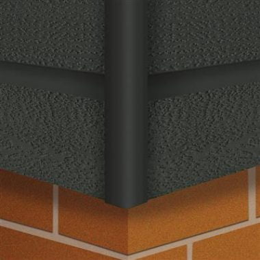 Vast hoekprofiel antraciet 40x40x3000 mm