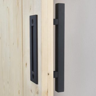 Schuifdeurgreep Hudson Square (voor en achter)