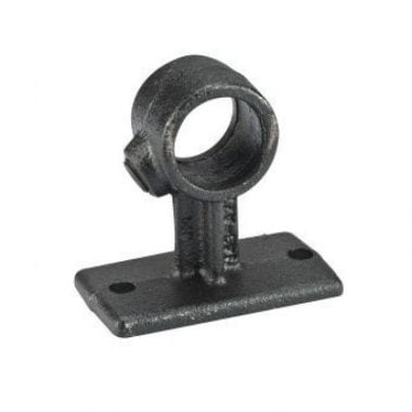 Koppelstuk zwart Ø28mm wandbevestiging