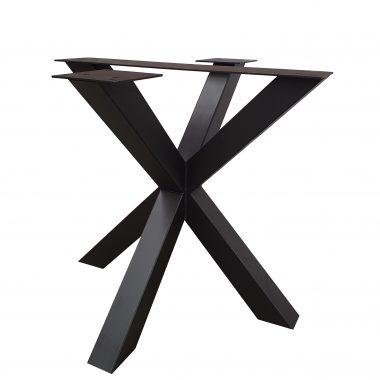 Eettafelpoot Matrix zwart – hoogte 72 cm – breedte 85 cm