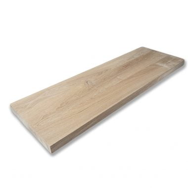 Massief eiken traptreden met rechte kant 40 mm
