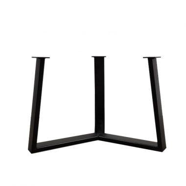 Salontafelpoot Driepoot zwart – hoogte 40 cm – breedte 67 cm