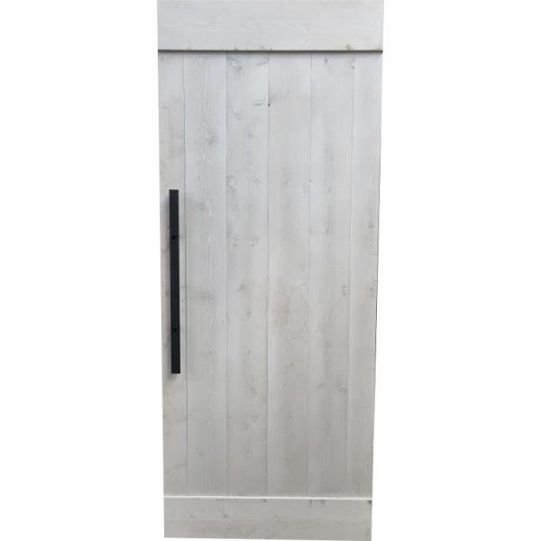 Schuifdeur Steigerhout Vintage Grijs 95x235 cm SD214