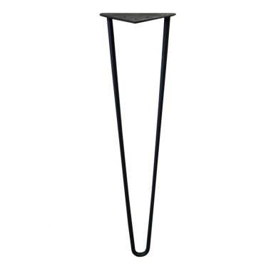 Eettafelpoot Hairpin zwart – hoogte 72 cm