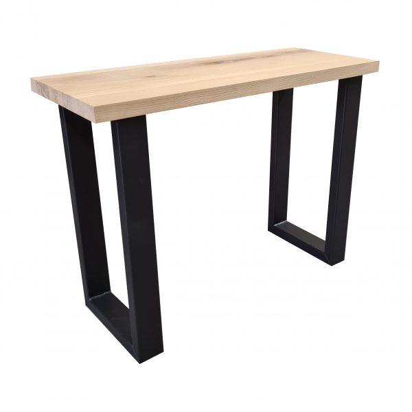 Sidetable poot staal zwart gepoedercoat U-poot