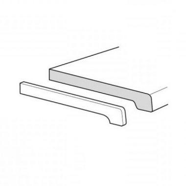 Werzalit vensterbank Afdekkap Wit 20x35 mm 26 cm