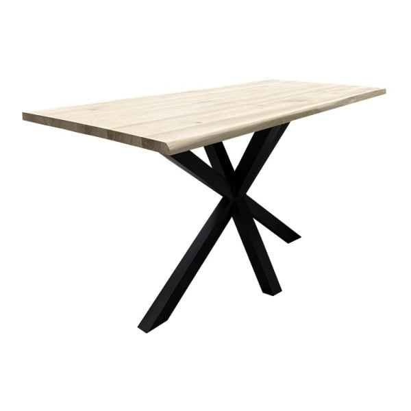 Barpoot staal zwart gepoedercoat Matrix 8x8 cm