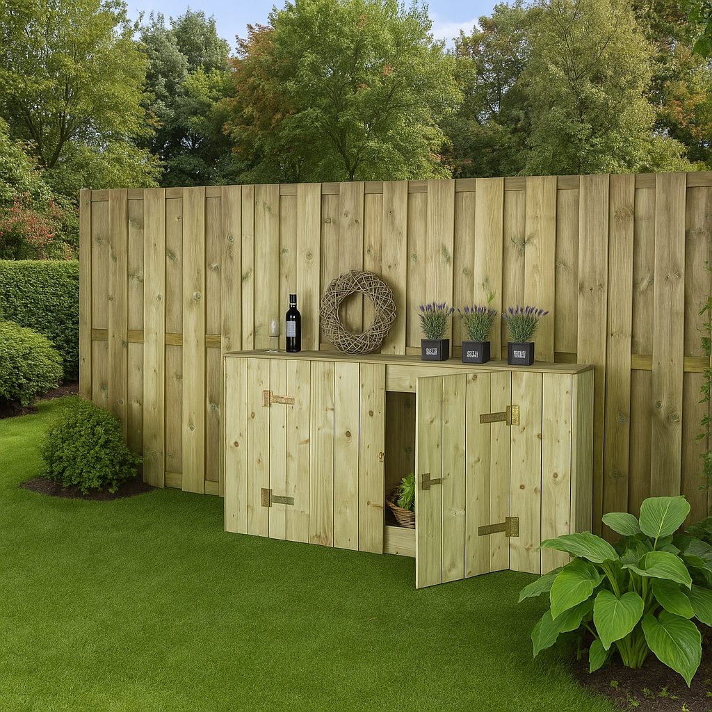 Schuttingkast horizontaal 90x180 cm