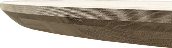 Massief eiken tafelblad ovaal verjongd