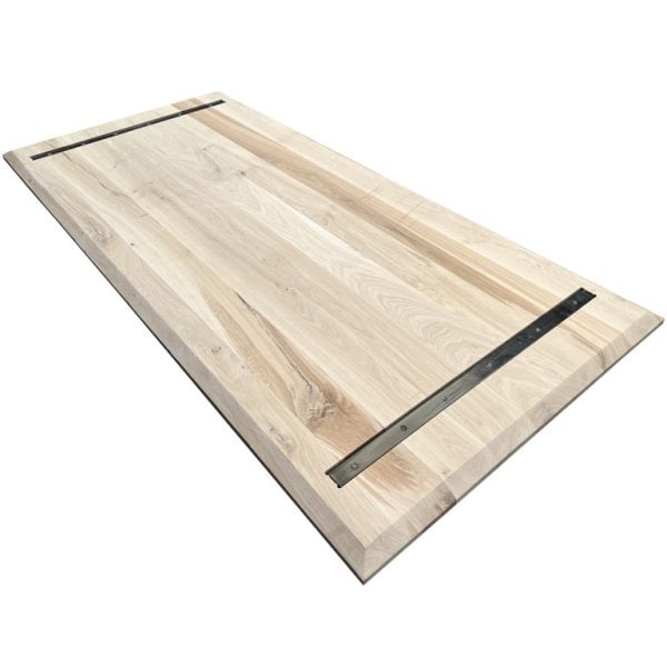 Massief eiken tafelblad 40 mm recht verjongd