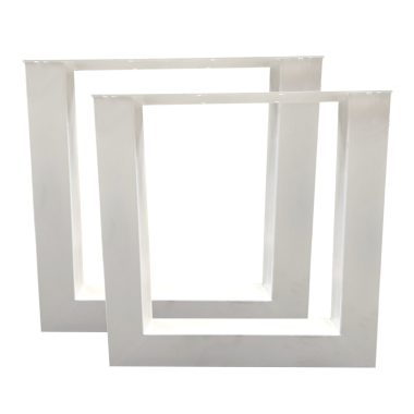 Tafelpoot staal zwart gepoedercoat U-poot 10x10 cm