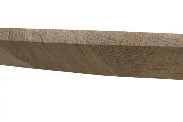 Massief eiken tafelblad deens ovaal verjongd