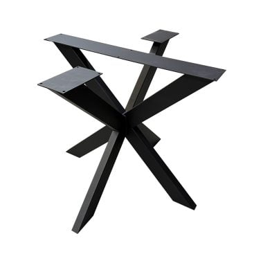 Eettafelpoot Matrix zwart – hoogte 72 cm – breedte 85 cm