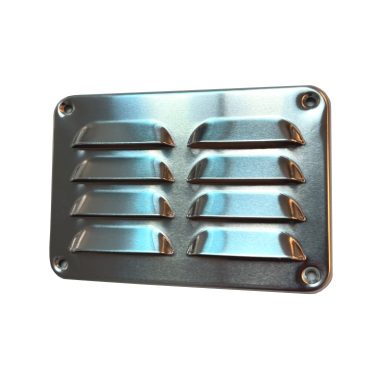 Ventilatierooster aluminium 130x90 mm