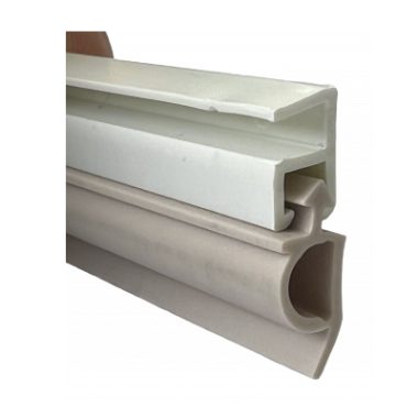 Tochtprofiel opbouw pvc wit/grijs 23 mm x 2,3 m