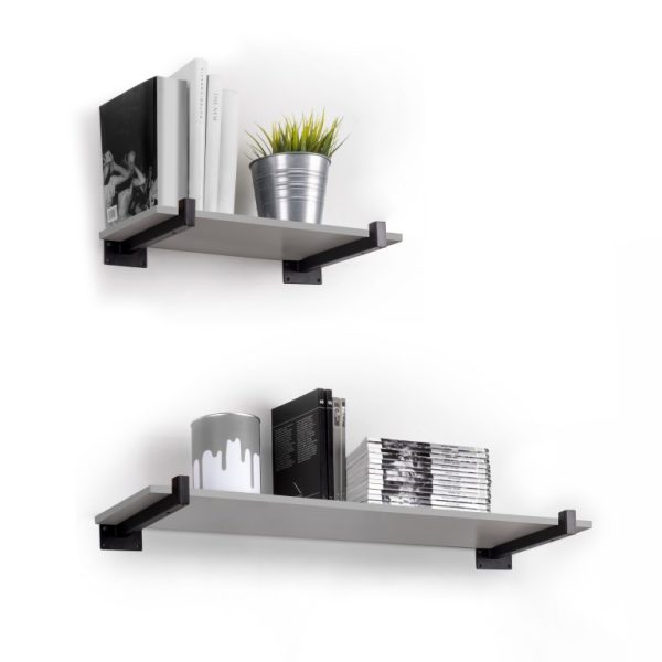 Plankdrager Sidney zwart (set a 2 stuks)