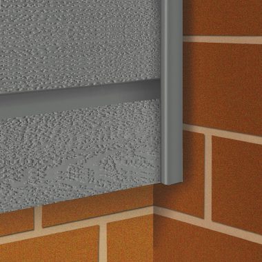 Vast eindprofiel lichtgrijs 55x26x3000 mm