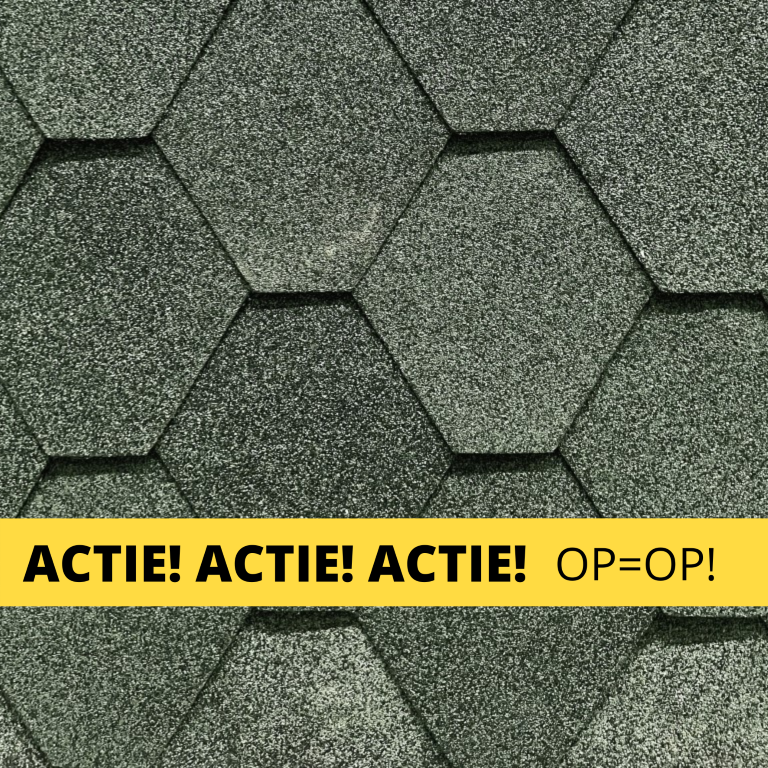 Dakshingles hexagonaal Groen
