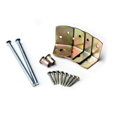 Bevestigingsset betonpaal geel verzinkt