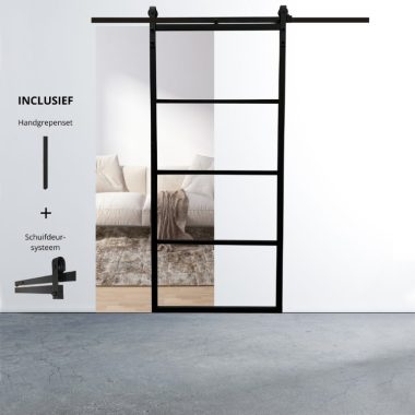 Schuifdeur aluminium Cubo 4 vaks