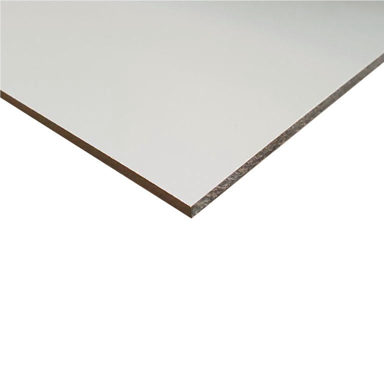 HPL Volkernplaat lichtgrijs 6 mm 130x305 cm