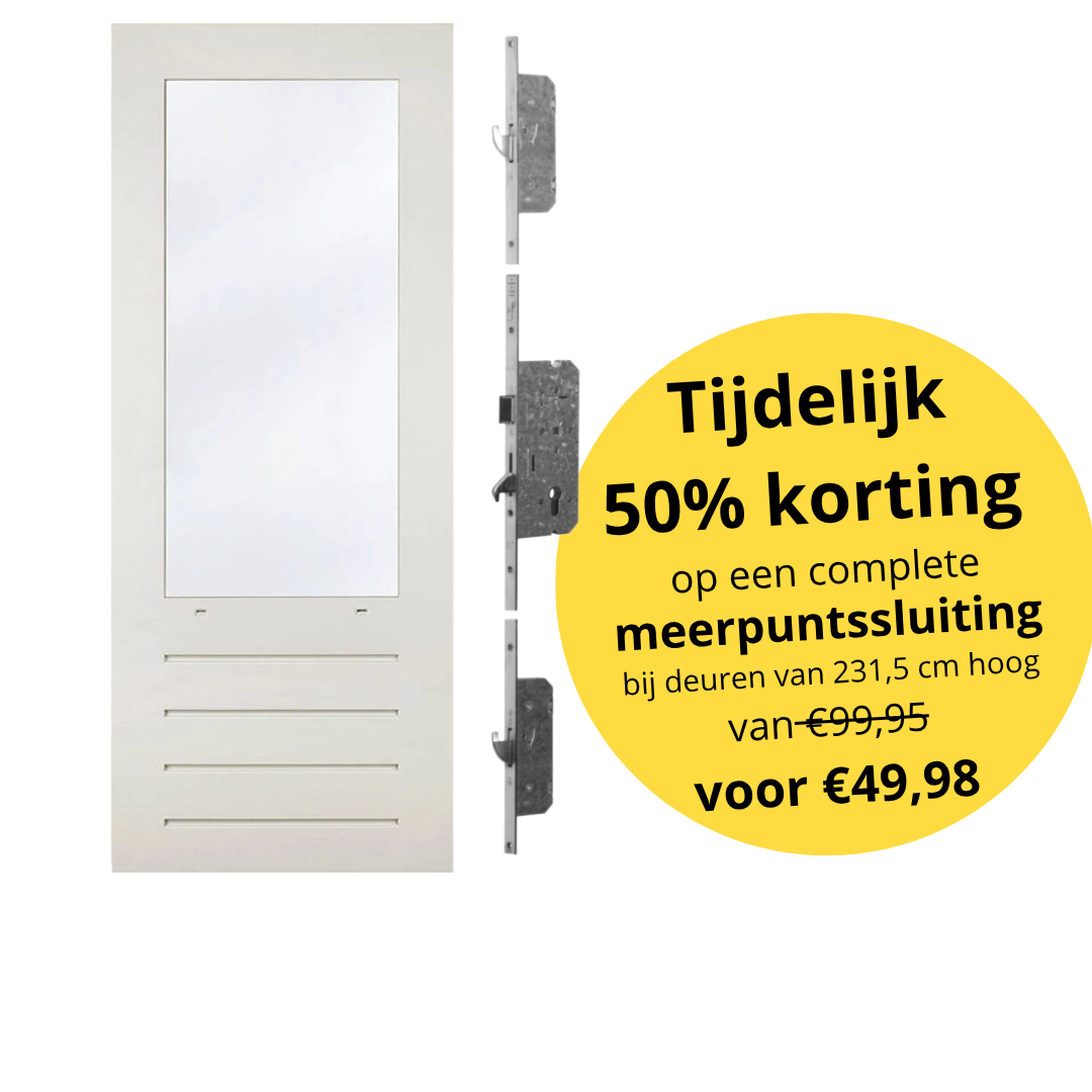 Achterdeur hardhout wit gegrond BW66 cm