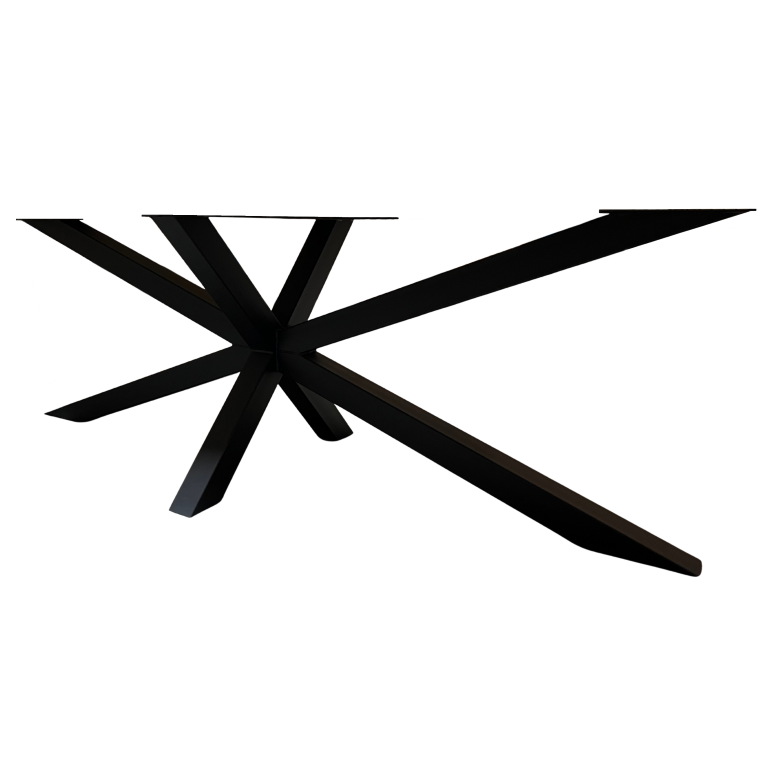  Eettafelpoot Matrix zwart – hoogte 72 cm – breedte 76 cm