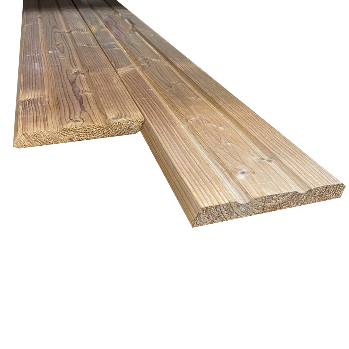 Thermisch gemodificeerd triple rhombus afgeschuind 21x140 mm