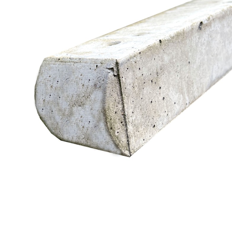 Betonpaal wit ronde kop