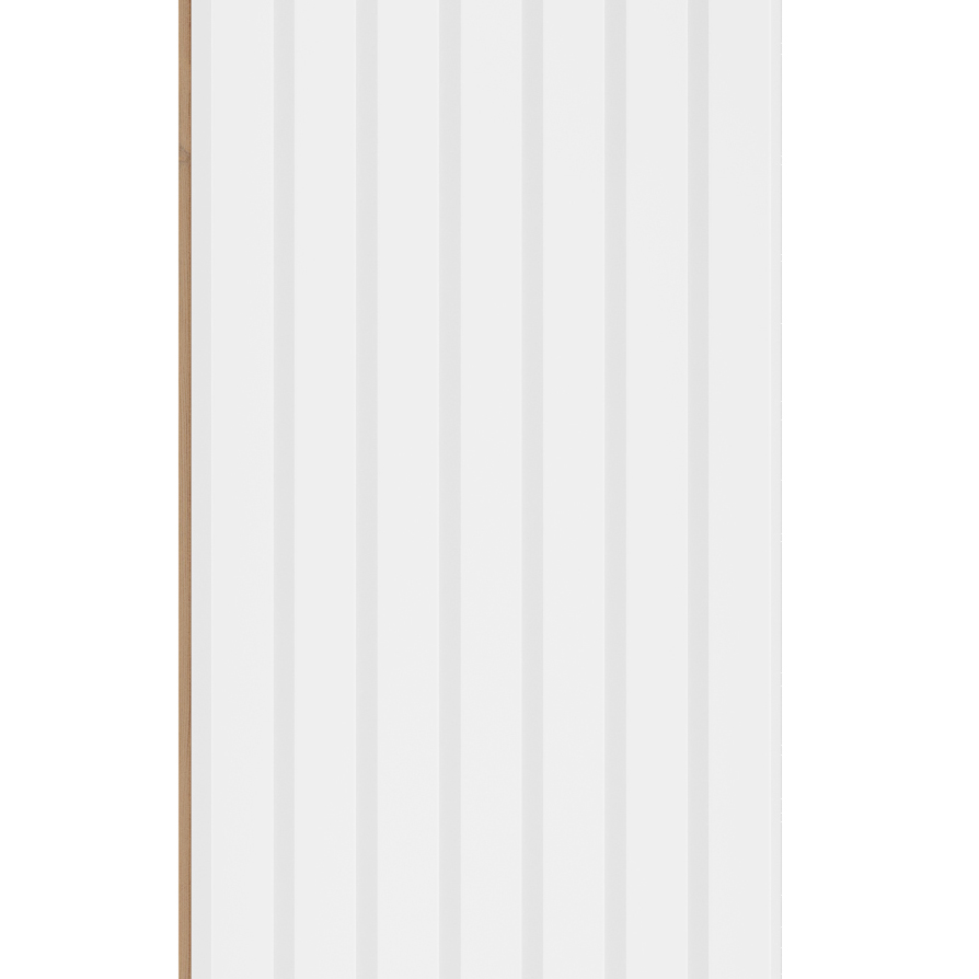 3D wandpaneel White 277x30 cm