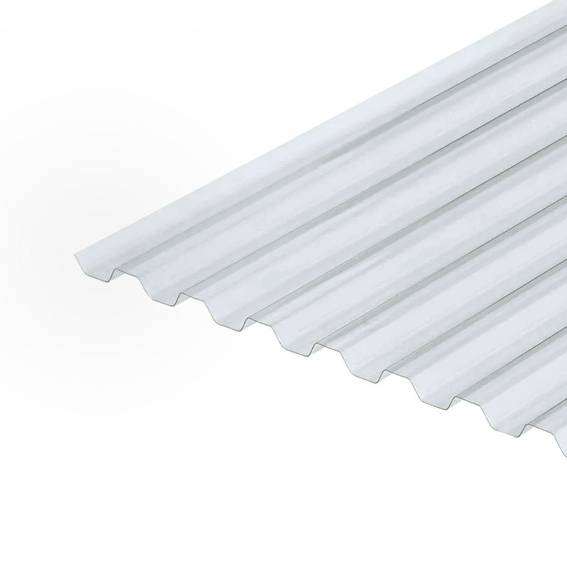 PET golfplaat trapeze (damwandplaat) helder 70/18
