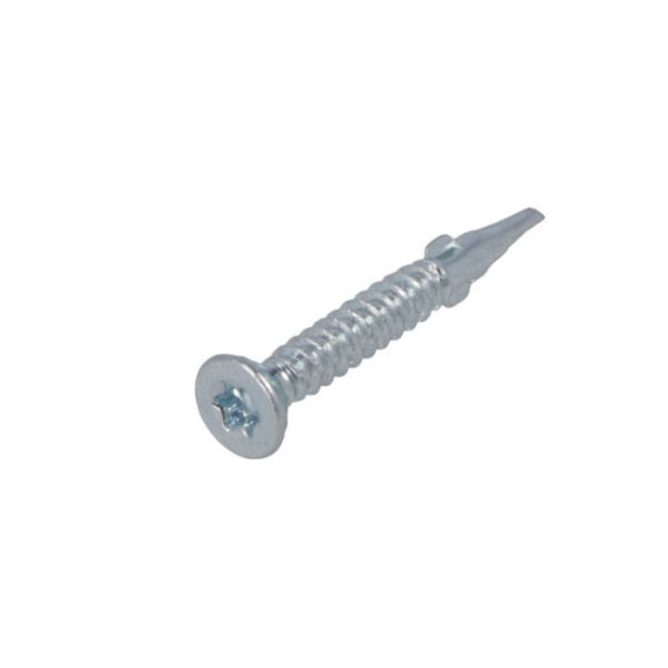 Poortframeschroef vleugelteks verzinkt platkop TORX