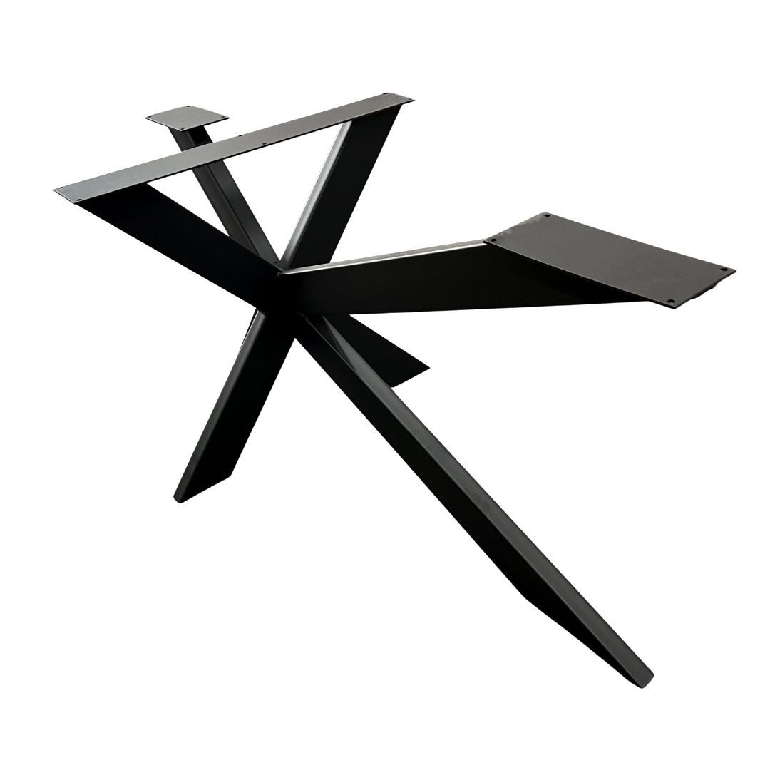 Eettafelpoot Matrix Asymmetrisch zwart – hoogte 72 cm – breedte 140 cm