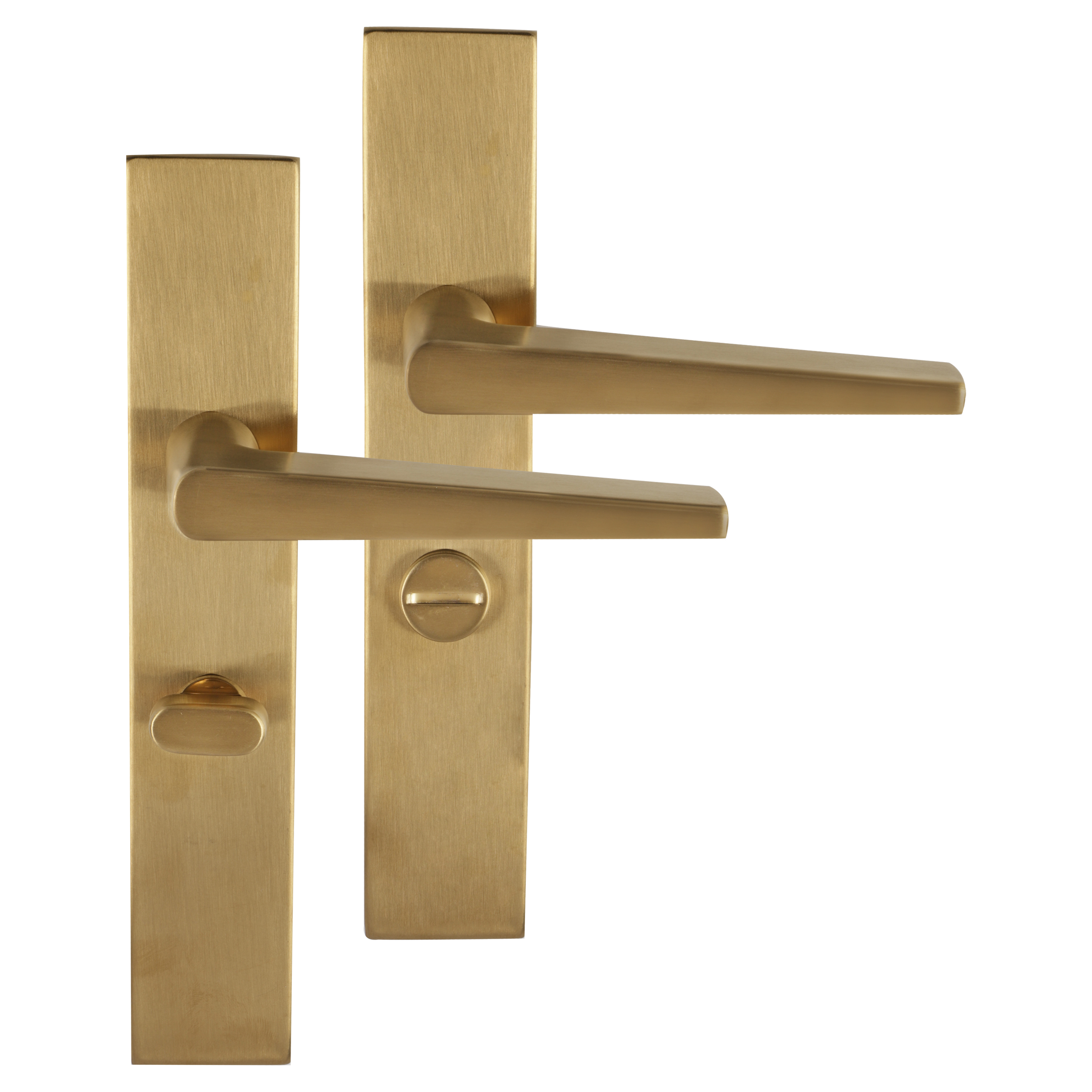 Differnz Rotterdam deurkruk Rechthoek schild - Toilet - Goud