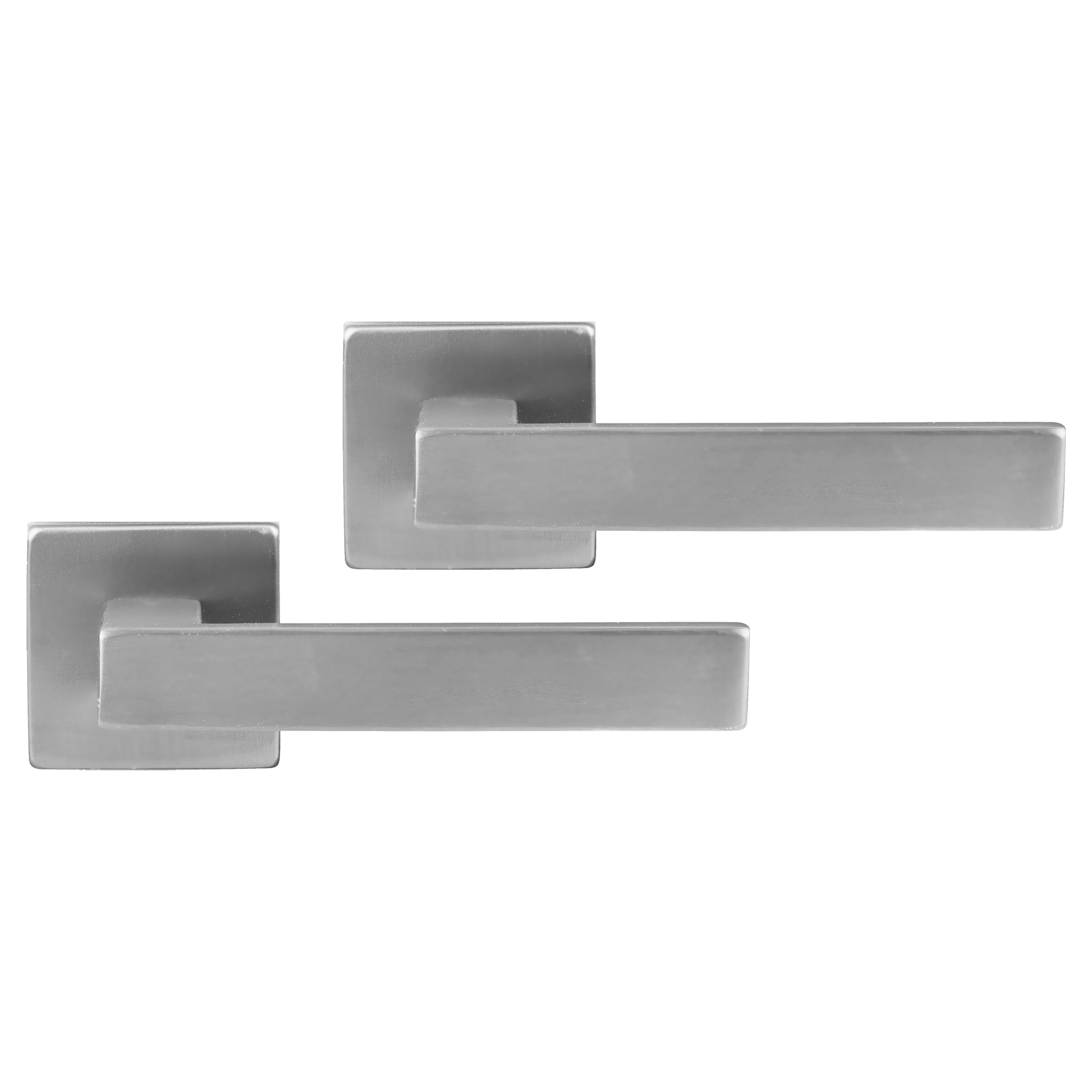 Differnz Tilburg deurkruk Vierkant rozet - Blind - Mat chroom