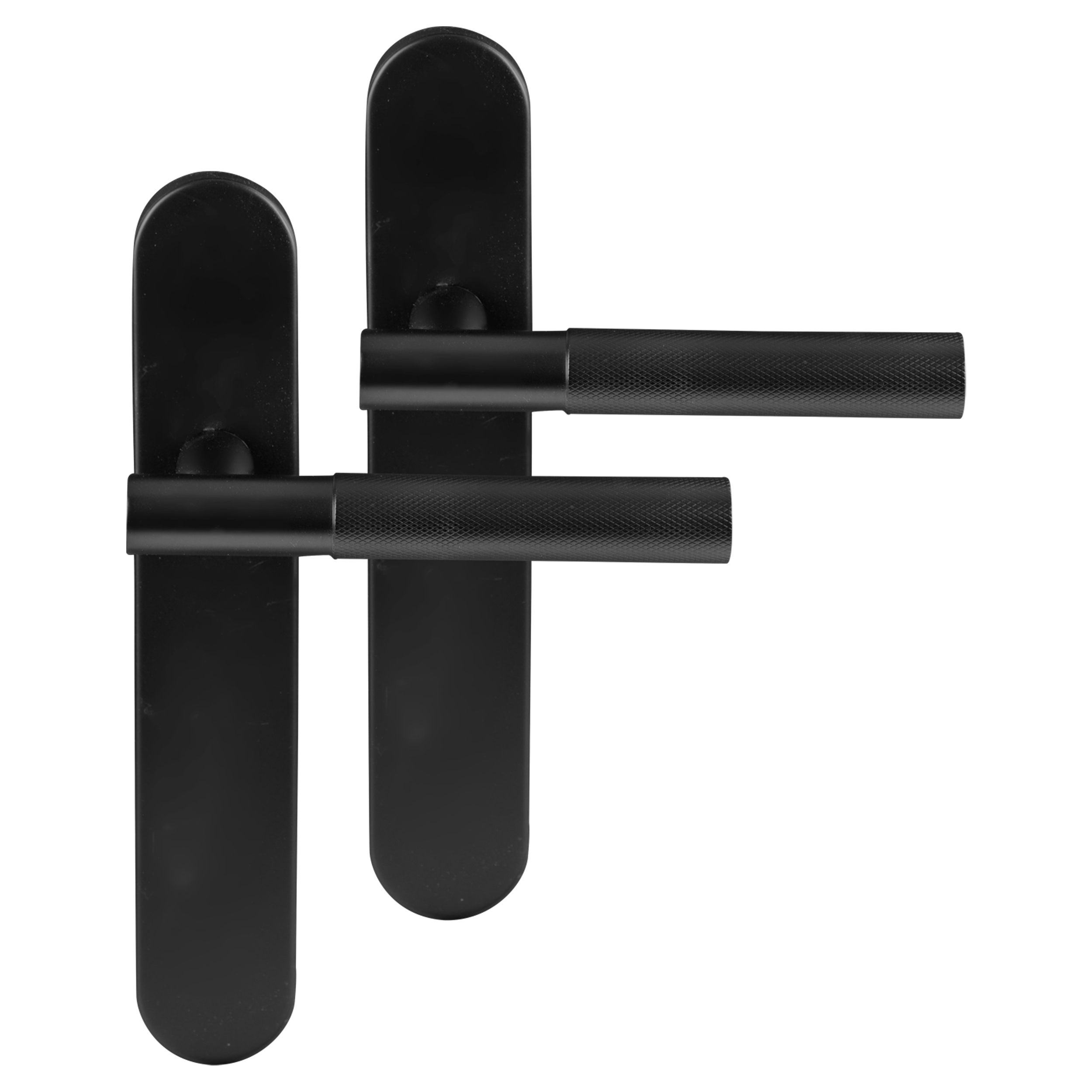 Differnz Utrecht deurkruk Ovaal schild - Blind - Zwart