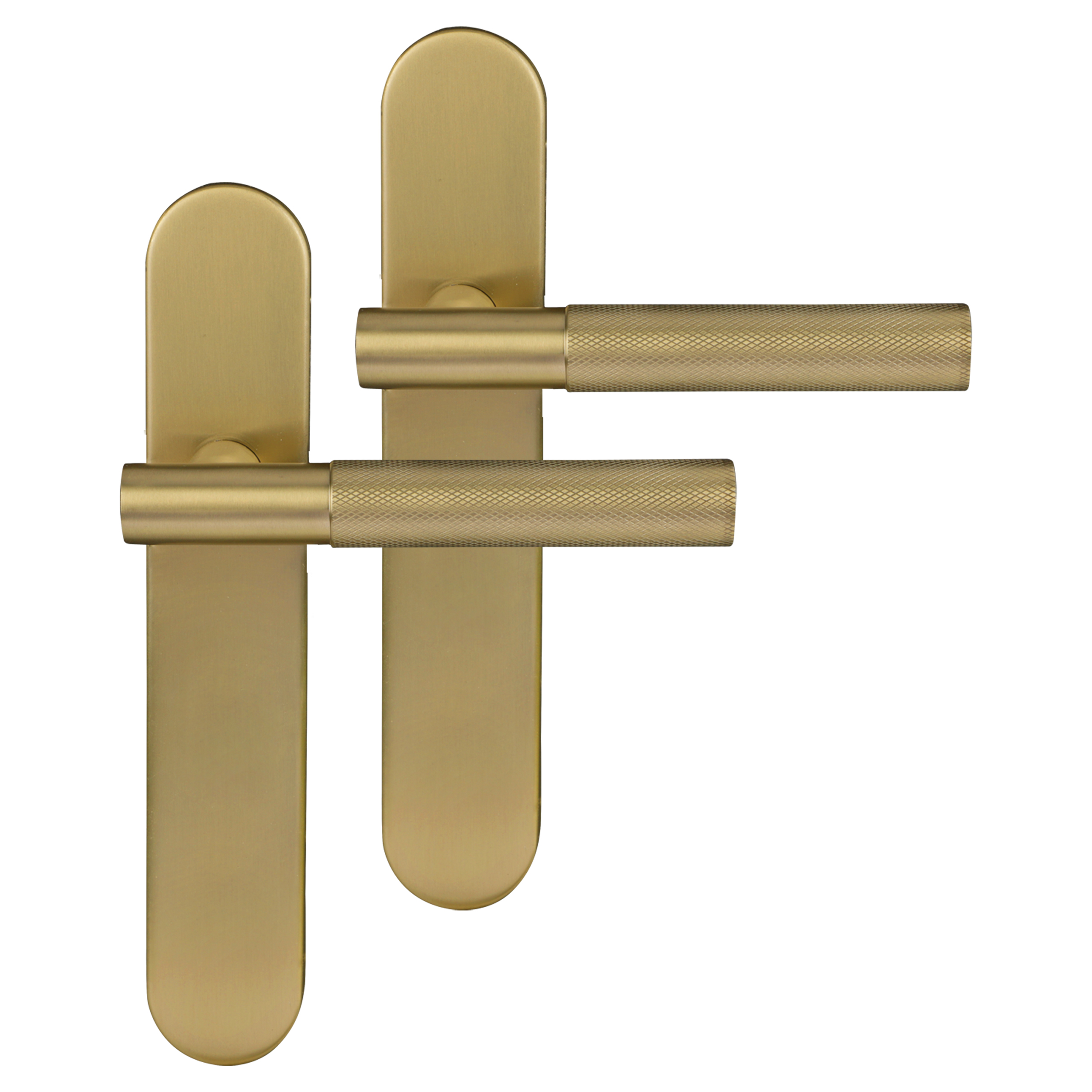 Differnz Utrecht deurkruk Ovaal schild - Blind - Goud