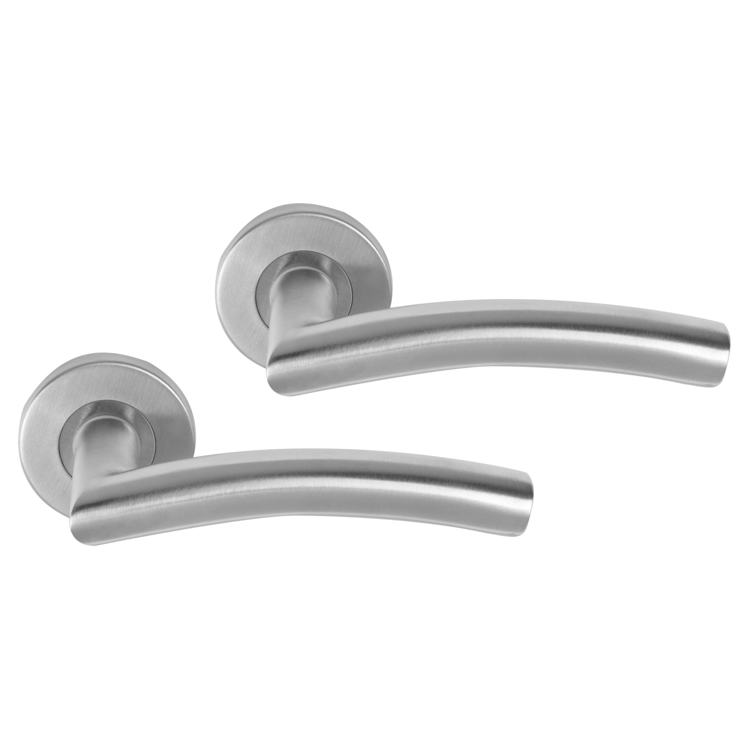 Differnz Essence deurkruk Boog rond rozet - Blind - Mat chroom