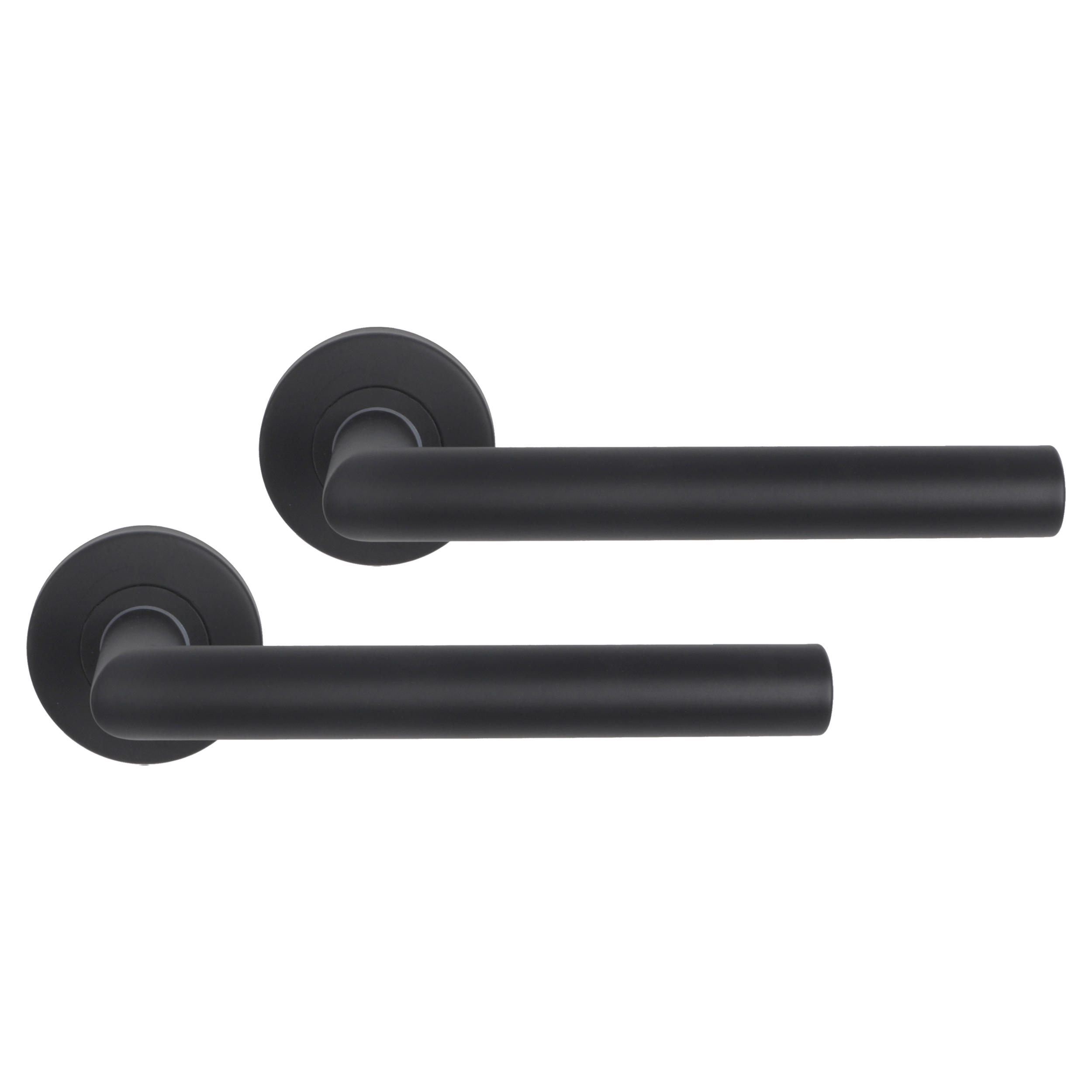 Differnz Essence deurkruk Recht rond rozet - Blind - Zwart