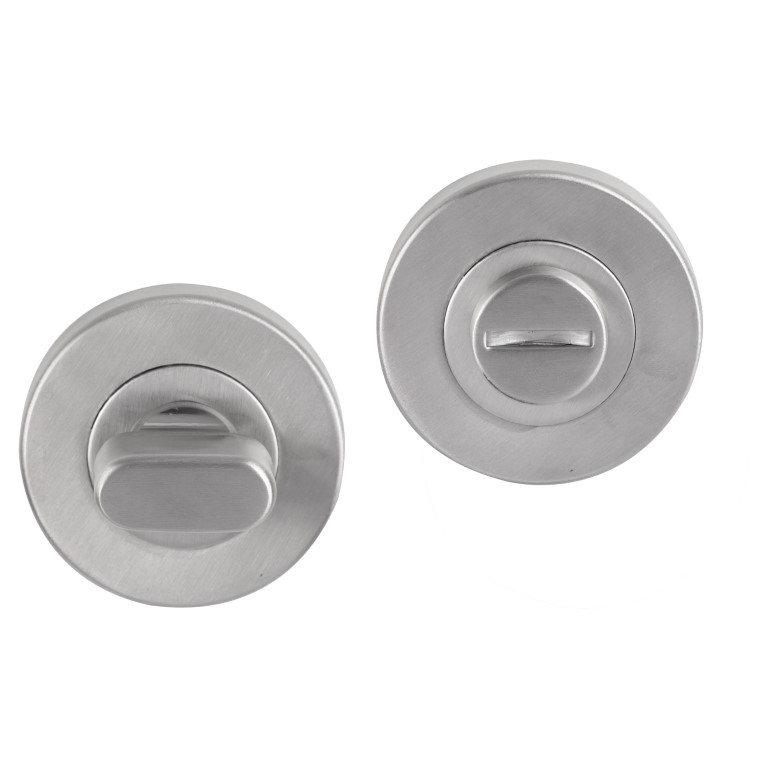 Differnz Essence Rond rozet - Toilet - Mat chroom