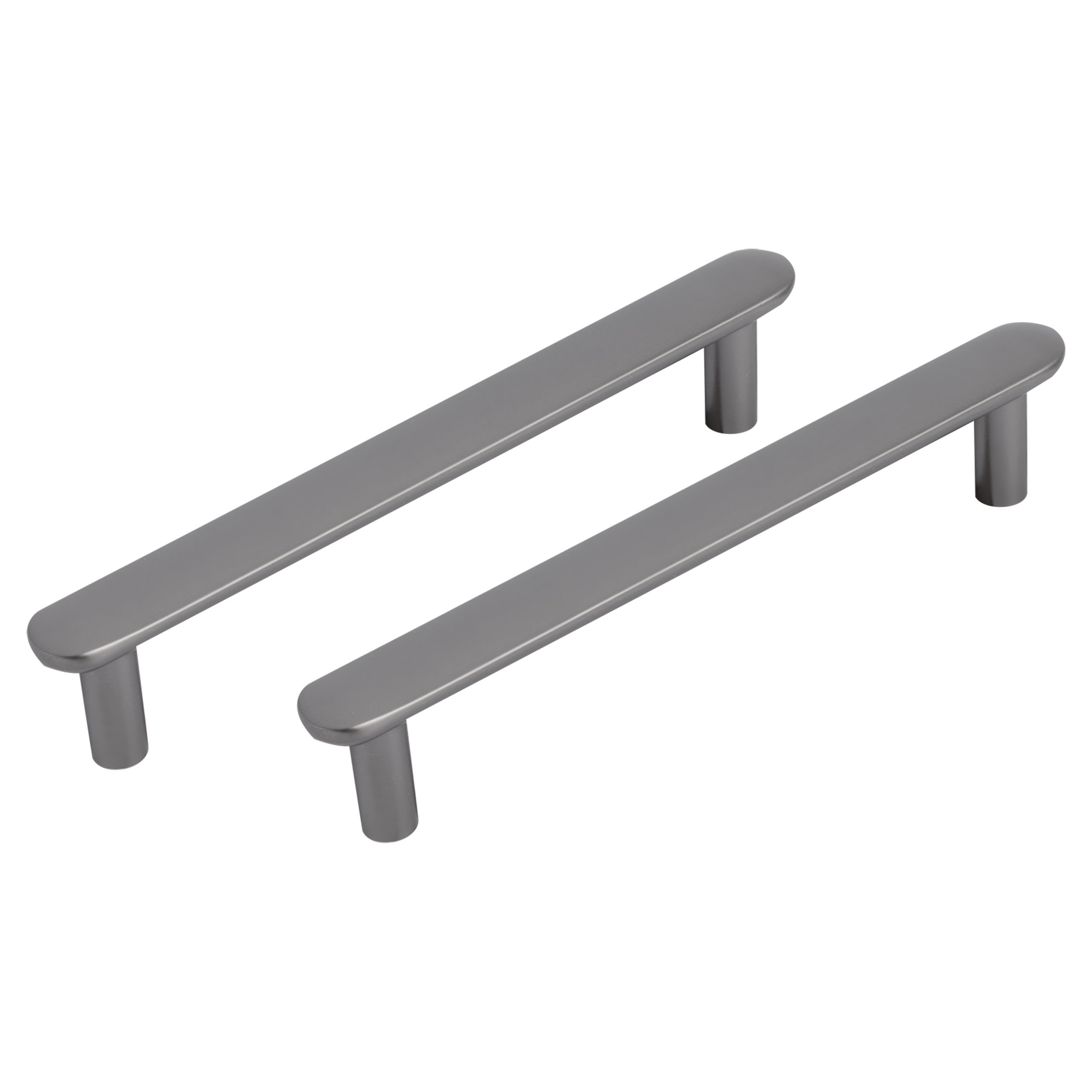 Differnz Eindhoven meubelgreep plat 128 mm - Gun metal