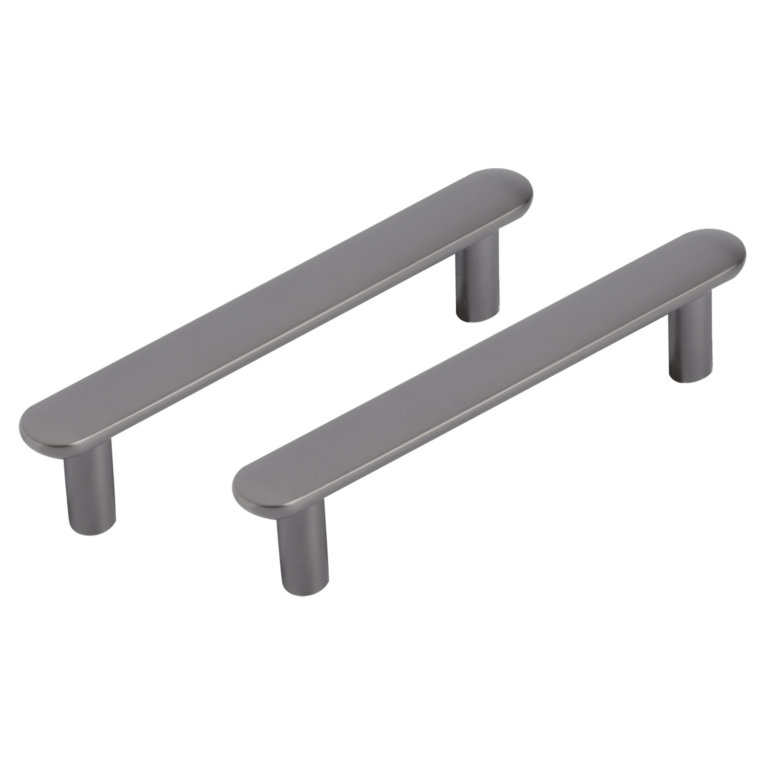Differnz Eindhoven meubelgreep plat 96 mm - Gun metal
