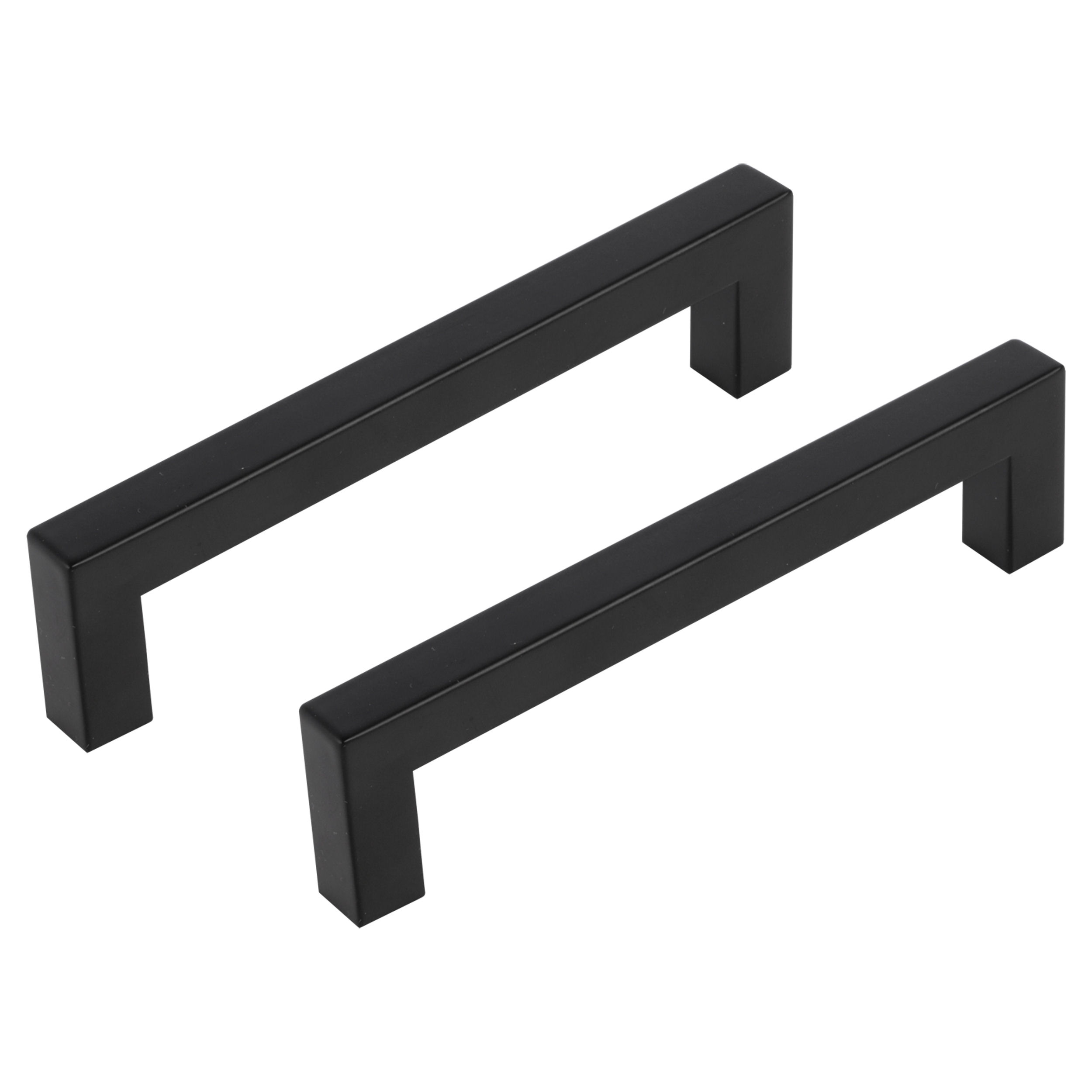 Differnz meubelgreep vierkant 128 mm - Mat zwart