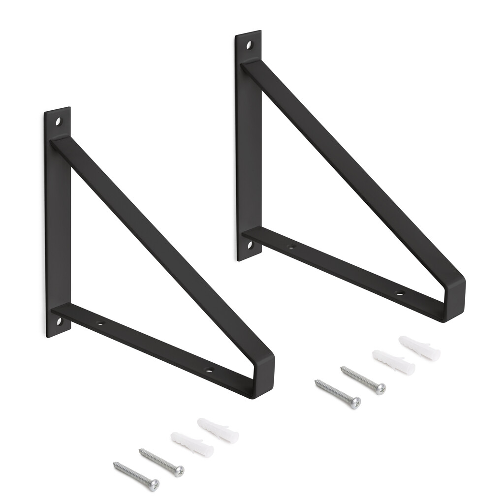 Plankdrager Kaapstad zwart (set a 2 stuks)